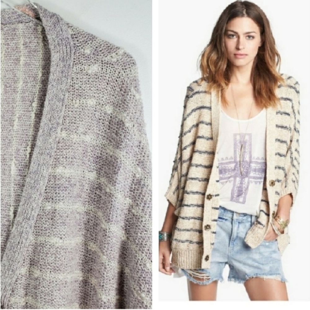 Free People Rabbit Moon oversized cardigan sweater XS